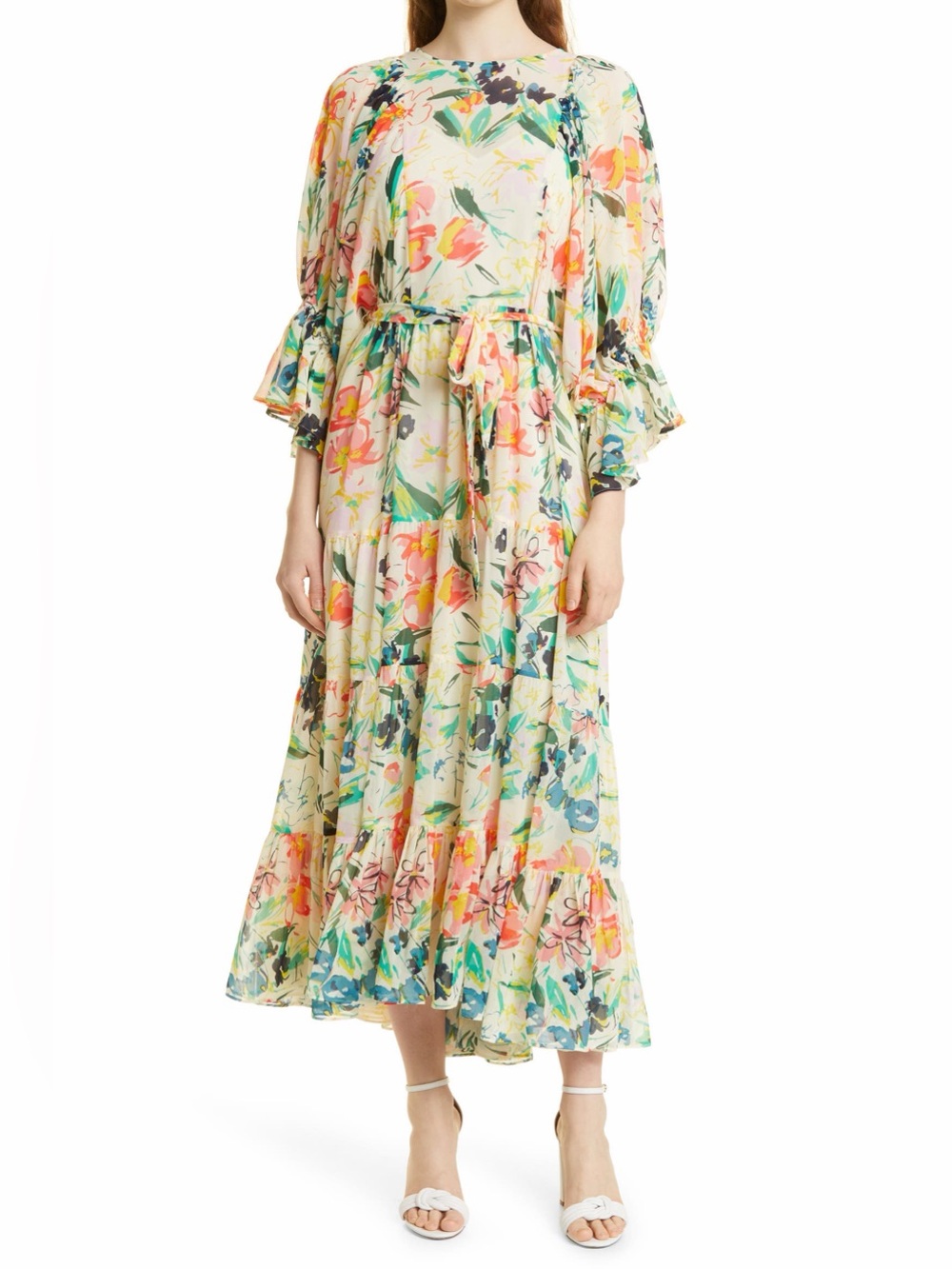 Ted Baker Kiyrie Balloon Sleeve Maxi Dress